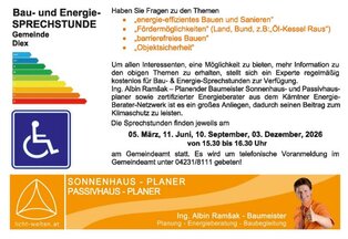 Termine Bau- und Energiesprechstunde Termine Bau- und Energiesprechstunde