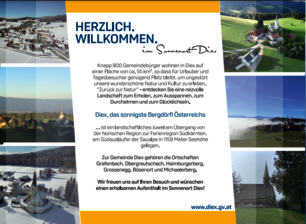 Herzlich Willkommen im Sonnenort Diex