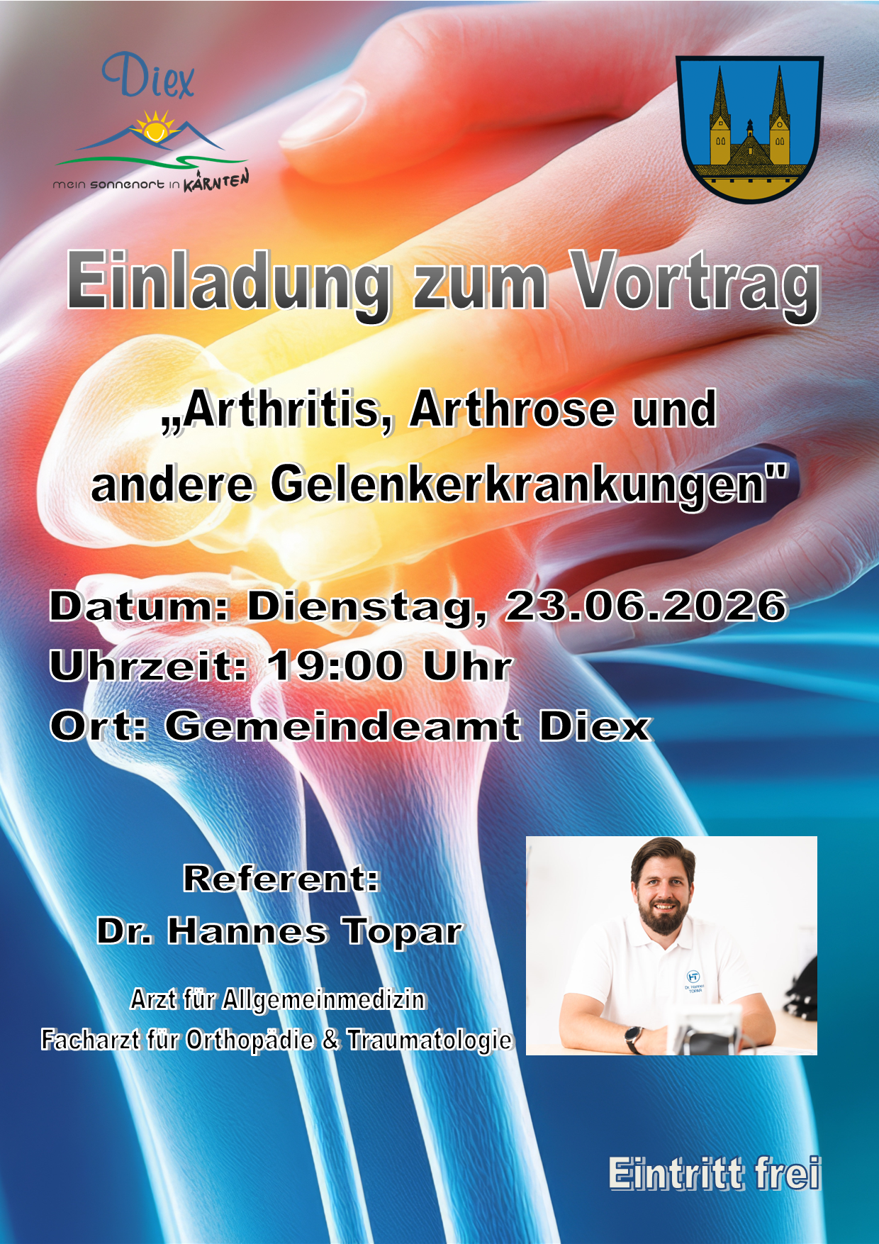 Einladung Vortrag Dr. Topar