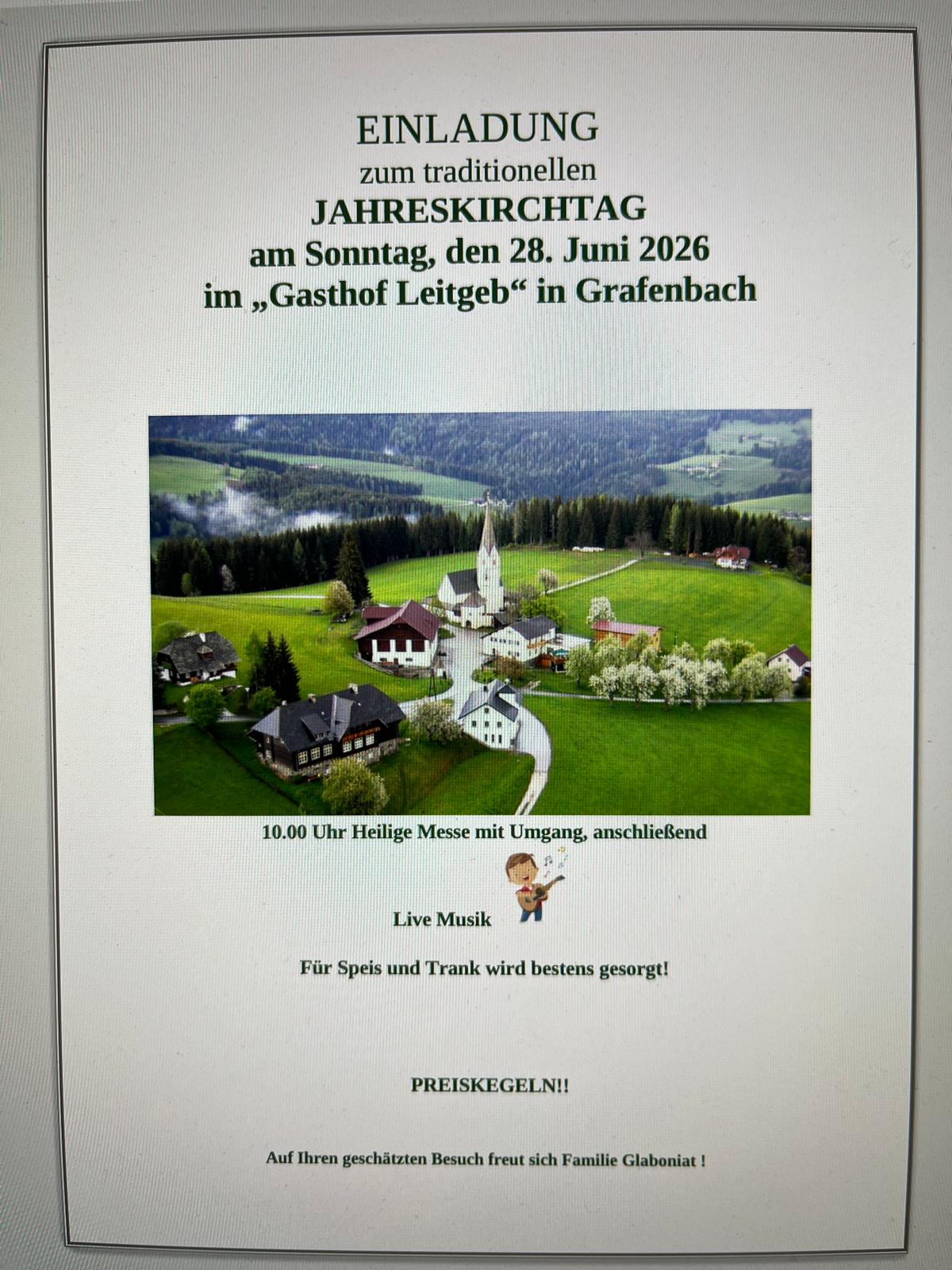 Einladung Hauskirchtag